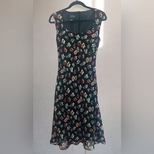 Ralph Lauren Elegant Black Silk Dress